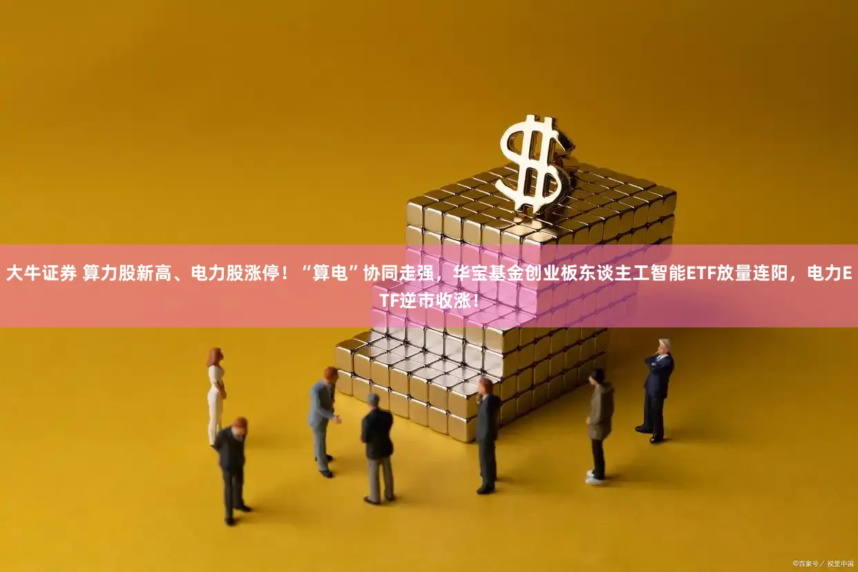 大牛证券 算力股新高、电力股涨停！“算电”协同走强，华宝基金创业板东谈主工智能ETF放量连阳，电力ETF逆市收涨！
