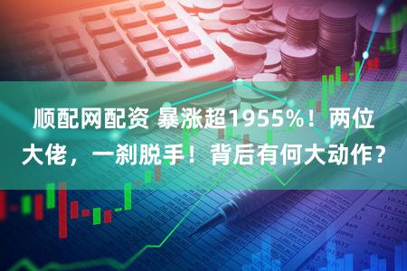 顺配网配资 暴涨超1955%！两位大佬，一刹脱手！背后有何大动作？